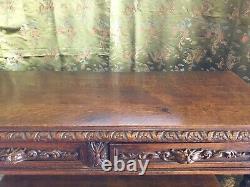 Antique Gothic Oak Green Man Buffet! @@ FREE UK DELIVERY @@