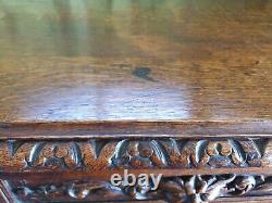 Antique Gothic Oak Green Man Buffet! @@ FREE UK DELIVERY @@