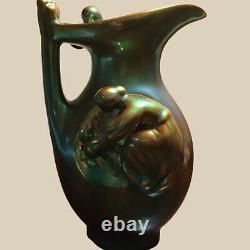 Antique Hungarian Zsolnay Eosin Vase