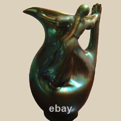 Antique Hungarian Zsolnay Eosin Vase