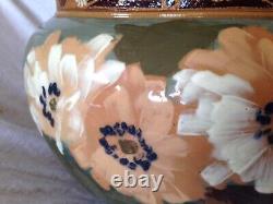 Antique Langley Pottery LOVIQUE WARE Large Hand Painted Bowl Circa. 1900 Signed