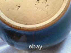 Antique Langley Pottery LOVIQUE WARE Large Hand Painted Bowl Circa. 1900 Signed
