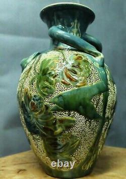 Antique Large Barum Barnstaple Vase Very Good Condition 15x10 inches