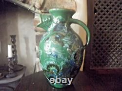 Antique Large Brannam Barum Barnstable Grotesque Fish Jug 30cm