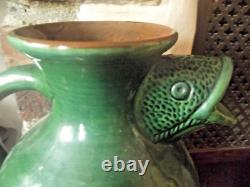 Antique Large Brannam Barum Barnstable Grotesque Fish Jug 30cm