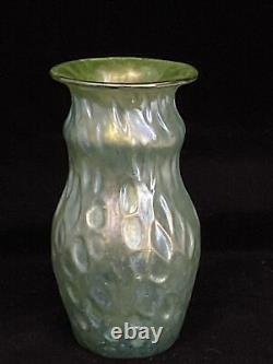 Antique Loetz Bohemian Art Glass Miniature 4 Diaspora Vase Diaspora