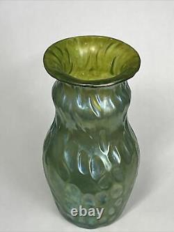 Antique Loetz Bohemian Art Glass Miniature 4 Diaspora Vase Diaspora