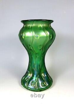 Antique Loetz Crete Rusticana Glass Vase