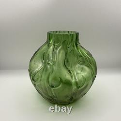 Antique Loetz Crete Rusticana Iridescent Art Glass Vase Austrian Art Nouveau