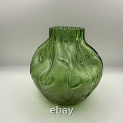 Antique Loetz Crete Rusticana Iridescent Art Glass Vase Austrian Art Nouveau