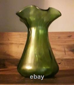 Antique Loetz Iridescent Creta Rusticana Jugendstil Art Nouveau Vase c. 1900