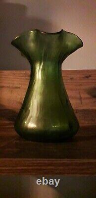 Antique Loetz Iridescent Creta Rusticana Jugendstil Art Nouveau Vase c. 1900