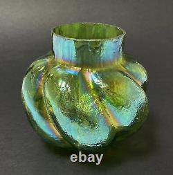 Antique Loetz Kralik Iridescent Glass Vase Czech Art Nouveau