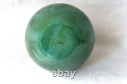 Antique Loetz Marmoriertes (Malachite) green glass vase c 1893