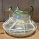 Antique Loetz Threaded Pearlescent & Green Art Nouveau Iridescent Glass Vase