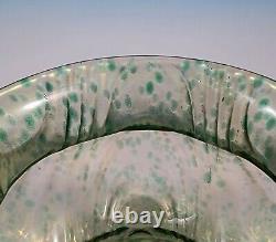 Antique Loetz Wellenoptisch Oceanik Squat Lobed Melon Art Glass Vase PN II-257