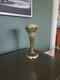 Antique Moser Glass Vase/green Color/enameled/gold/art Nouveau/czech C1925