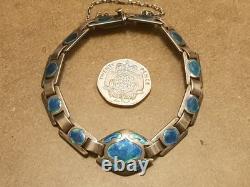 Antique Murrle Bennett Art Nouveau Enamel and Silver Liberty's Bracelet