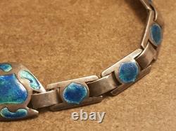 Antique Murrle Bennett Art Nouveau Enamel and Silver Liberty's Bracelet