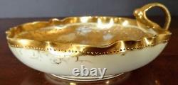 Antique Nippon Maple-Leaf Mark Hand Painted Single Handle Plate-Circa 1891-1910