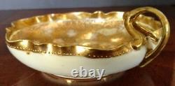 Antique Nippon Maple-Leaf Mark Hand Painted Single Handle Plate-Circa 1891-1910