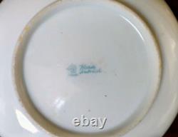 Antique Nippon Maple-Leaf Mark Hand Painted Single Handle Plate-Circa 1891-1910