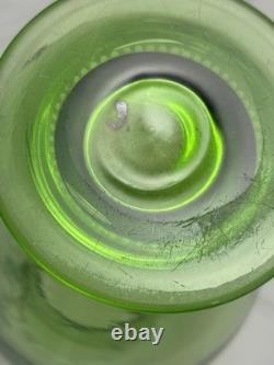 Antique Rare Moser Art Nouveau Bohemian Applied Fish Glass Vase Enamelled