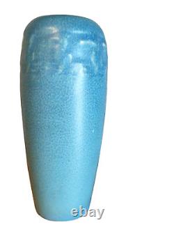 Antique Rookwood Seahorses Vase #1814 Dated 1915 Art Nouveau Sky Blue Green Rare