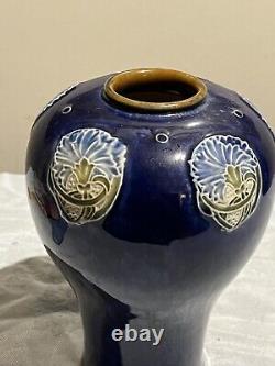 Antique Royal Doulton Pottery Vase Art Nouveau Artist Signed Annie Neal 8253