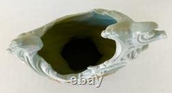 Antique Schafer & Vater Green Jasperware Planter Vase Cherub Cameo Art Nouveau