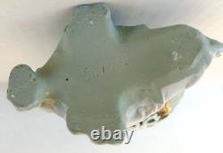 Antique Schafer & Vater Green Jasperware Planter Vase Cherub Cameo Art Nouveau