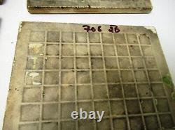 Antique Tile Majolica Art Nouveau Japan Rose & Green Leaf Geometric 4 Pc Set706