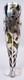 Antique Vase Art Nouveau American Olive Green Glass Silver Overlay