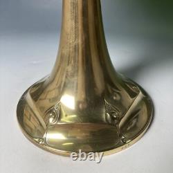 Antique WMF Art Nouveau silver plated & green glass tazza pedestal bowl comport