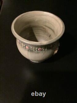 Antique Weller Pottery Art Nouveau Cameo Medallion Jardiniere Vase