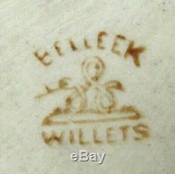 Antique Willets Belleek 14.5 Hand Painted Porcelain Vase Daffodil Jonquil