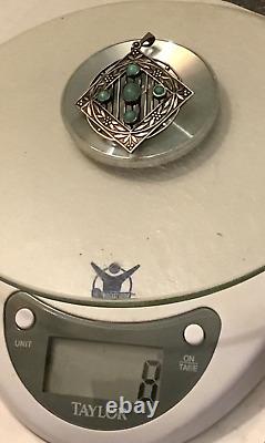 Antique art nouveau pendant william Hair Haseler WHH fine sterling 925 england