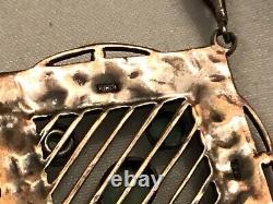 Antique art nouveau pendant william Hair Haseler WHH fine sterling 925 england