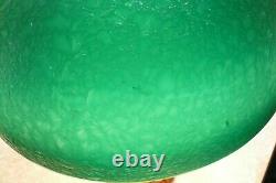 Antq Art Nouveau Pilabrasgo Pittsburgh Student Lamp Green Textured Glass Shade