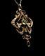 Art Nouveau 9ct Gold Peridot And Pearl Pendant With Chain