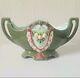 Art Nouveau Antique Duxer Porzellan-manufaktur (dux) Green Vase Jardiniere 9.5cm