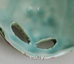 Art Nouveau Antique Duxer Porzellan-Manufaktur (Dux) Green Vase Jardiniere 9.5cm