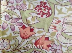 Art Nouveau Arts & Crafts William Morris Cream & Green floral curtains 66Wx72D