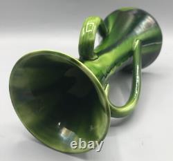 Art Nouveau British Art Pottery Three Handled Vase, Linthorpe / Bretby Style