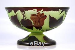 Art Nouveau Cameo Glass Vase Signed Loetz