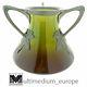 Art Nouveau Ceramic Vase Pewter Mount 8673 Ceramic Pottery
