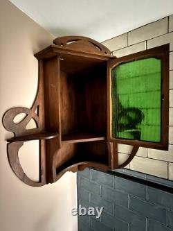 Art Nouveau Corner Cupboard
