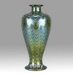 Art Nouveau Czech Lava Phanomen Vase by Johann Loetz