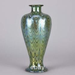 Art Nouveau Czech Lava Phanomen Vase by Johann Loetz