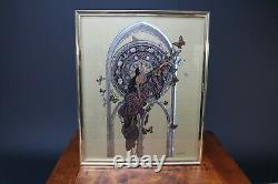 Art Nouveau / Deco Burlesque Fantasy Lady Prints Gold Foil Mid Century 1970s